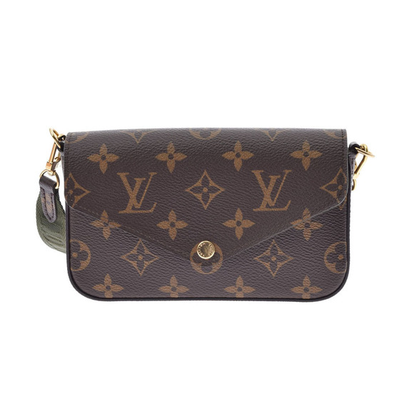 Louis Vuitton Brown khaki Green Multi Shoulder Bag Accessoires - Picture 1 of 9